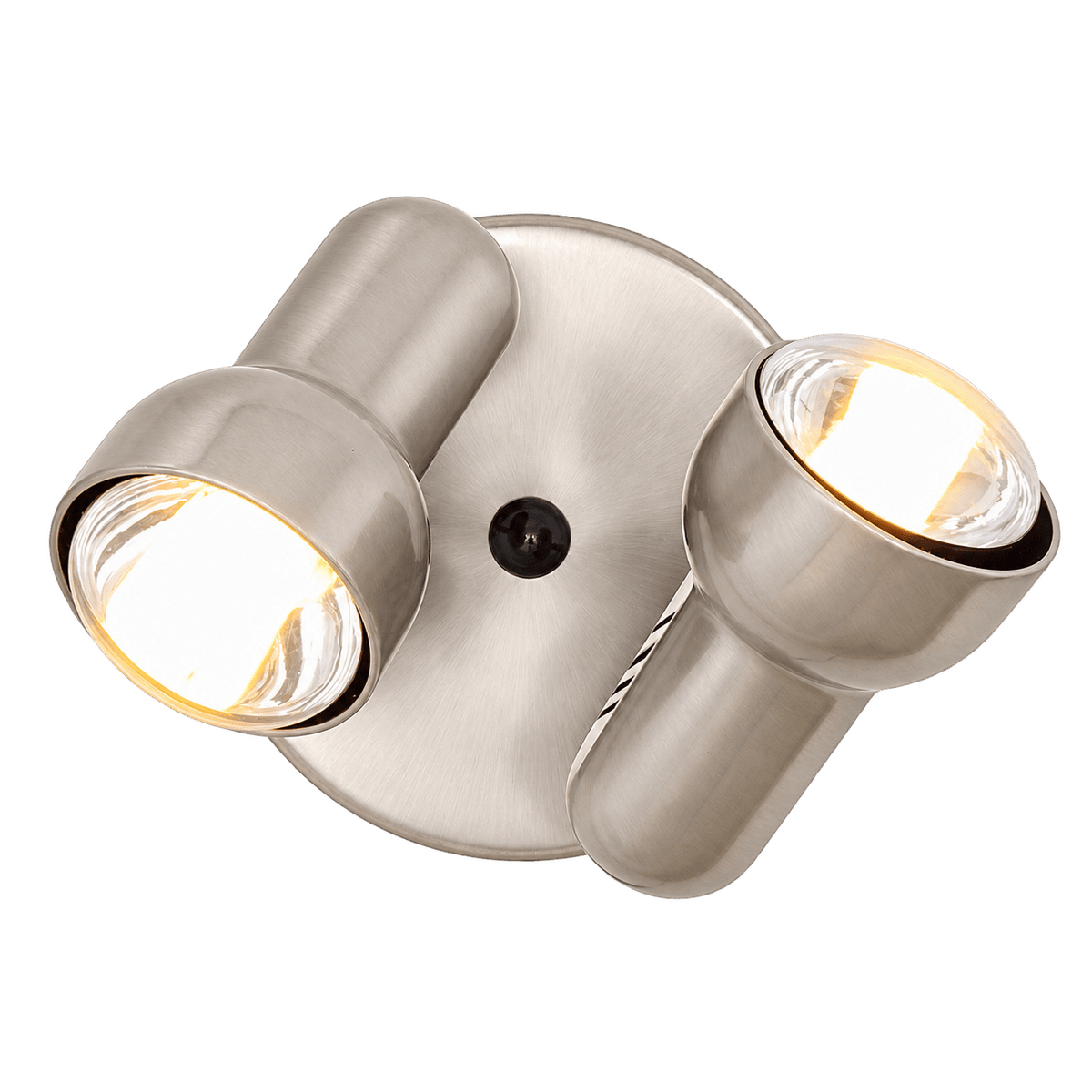 Spot Turbo 2 Light R80 Spotlight – Satin Chrome, transparent background