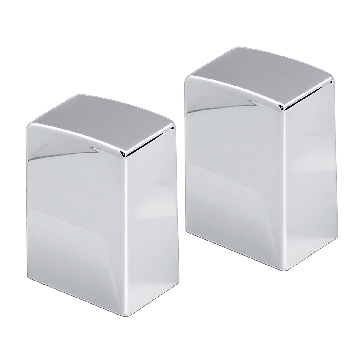 Vanity Square End Cap - Chrome, transparent background, 1254 × 1254