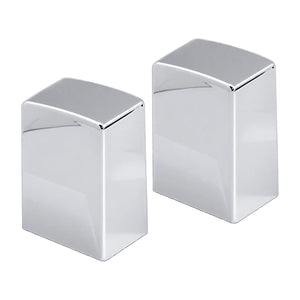 Vanity Square End Cap - Chrome, white background, 1254 × 1254