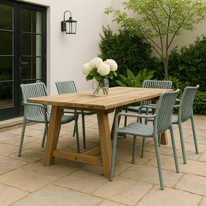 Stackable Grey Weaved Seat Chair - Future Decor