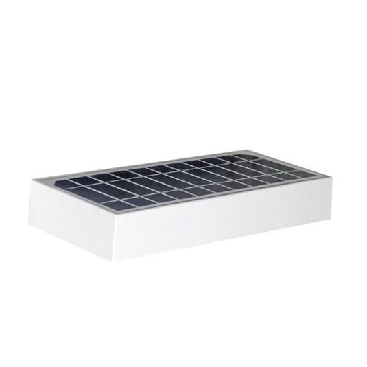 Close-up view of the Sunmite Solar Wall Light showcasing its sleek design and solar panel.