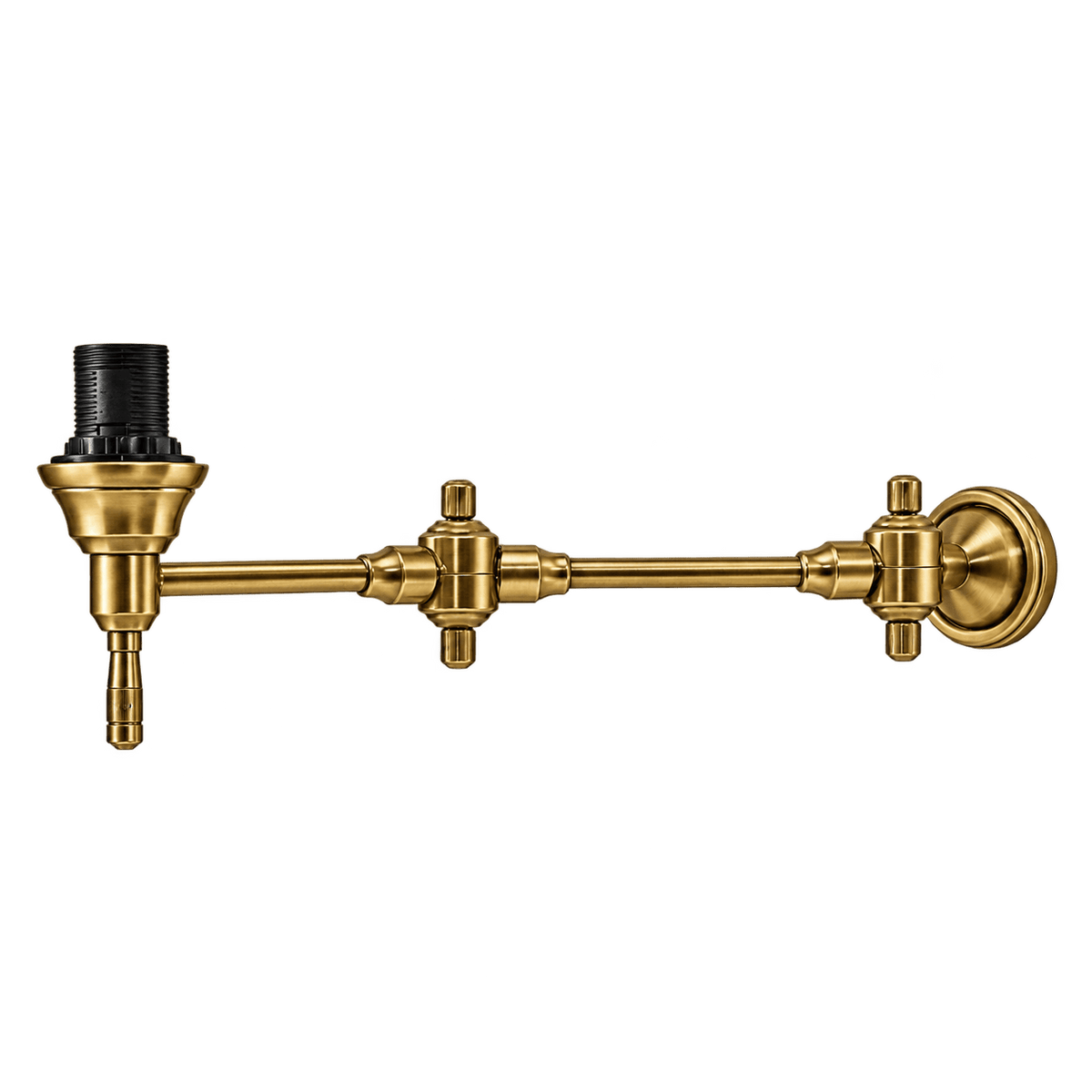 Swing S wall lamp antique brass, transparent background, 1254 square
