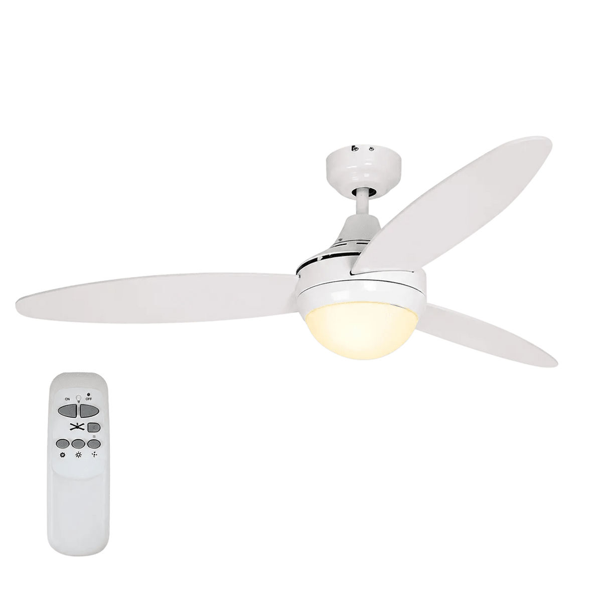 Swirl 3 Blade White Ceiling Fan