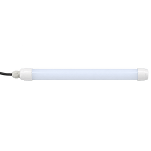 T8 IP65 2ft daylight fridge freezer LED tube with power lead, transparent background