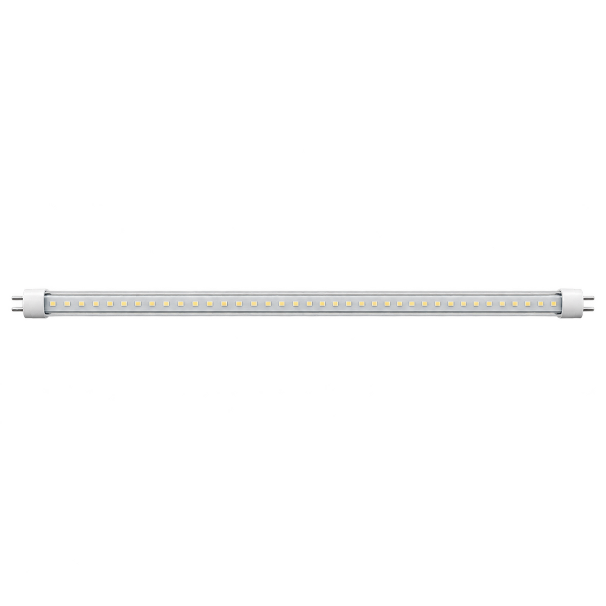 1500mm clear T8 LED tube warm white on white background
