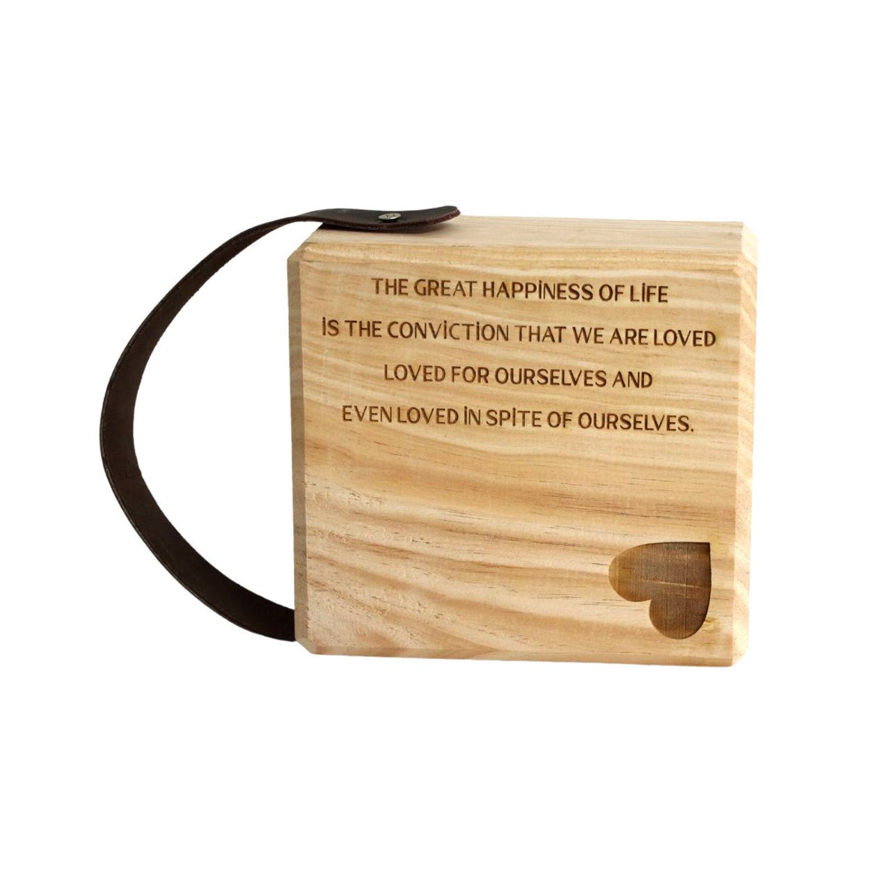 The Great Happiness Wooden Doorstop - Future Decor
