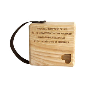 The Great Happiness Wooden Doorstop - Future Decor