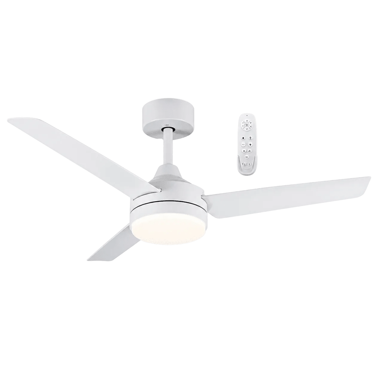 Tiberius 3 Blade 48" White LED Ceiling Fan