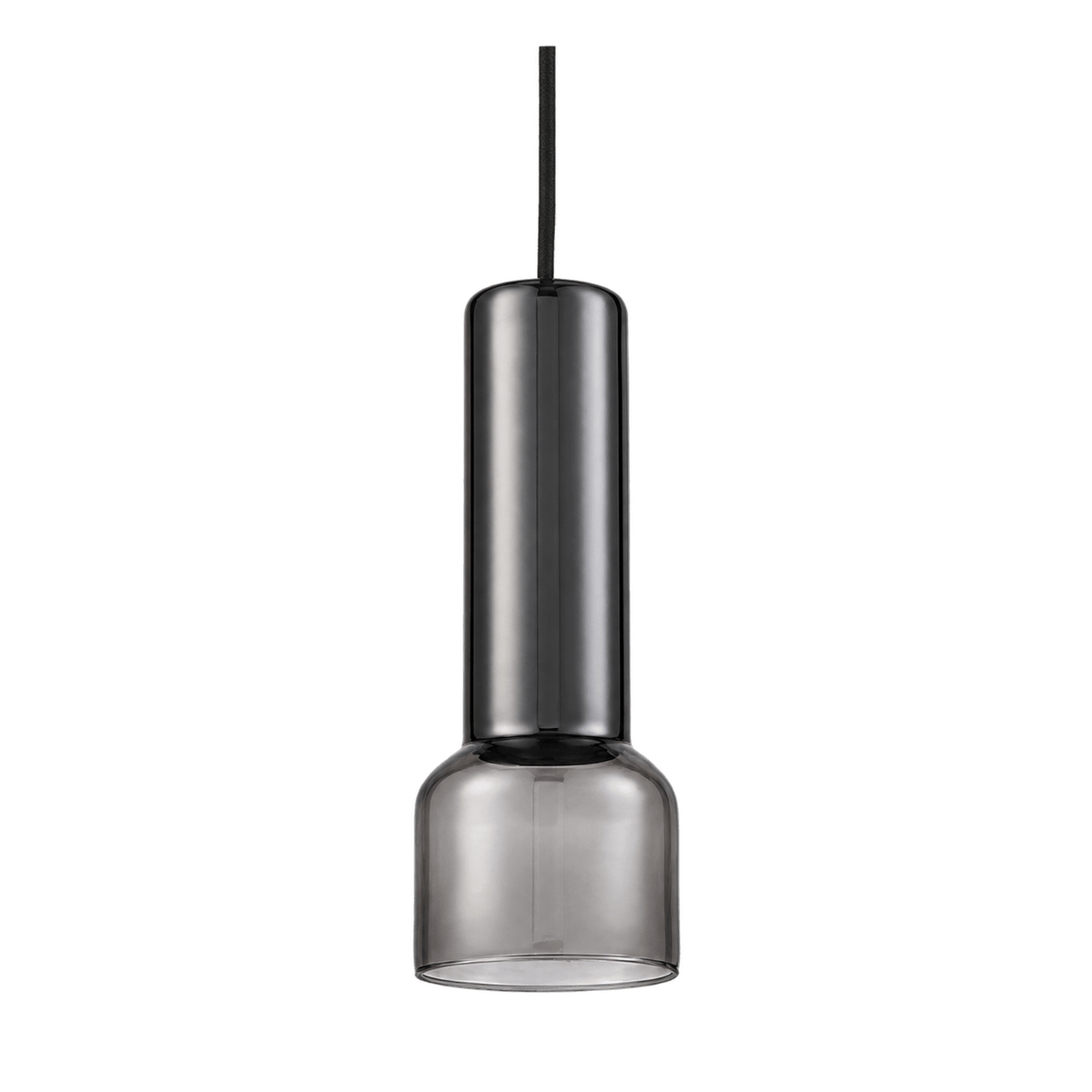 Torch Black Smoke Glass Pendant product image on a transparent background
