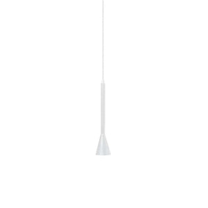 Torre Medium GU10 flute pendant in white — white background