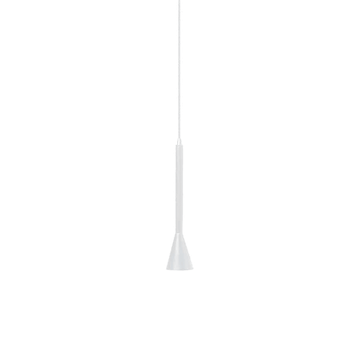 Torre Medium GU10 flute pendant in white — transparent background