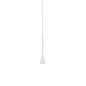 Torre Medium GU10 flute pendant in white — transparent background