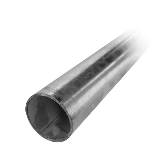 Galvanised 50mm steel pole with a smooth finish, showcasing its durable construction and clean design.