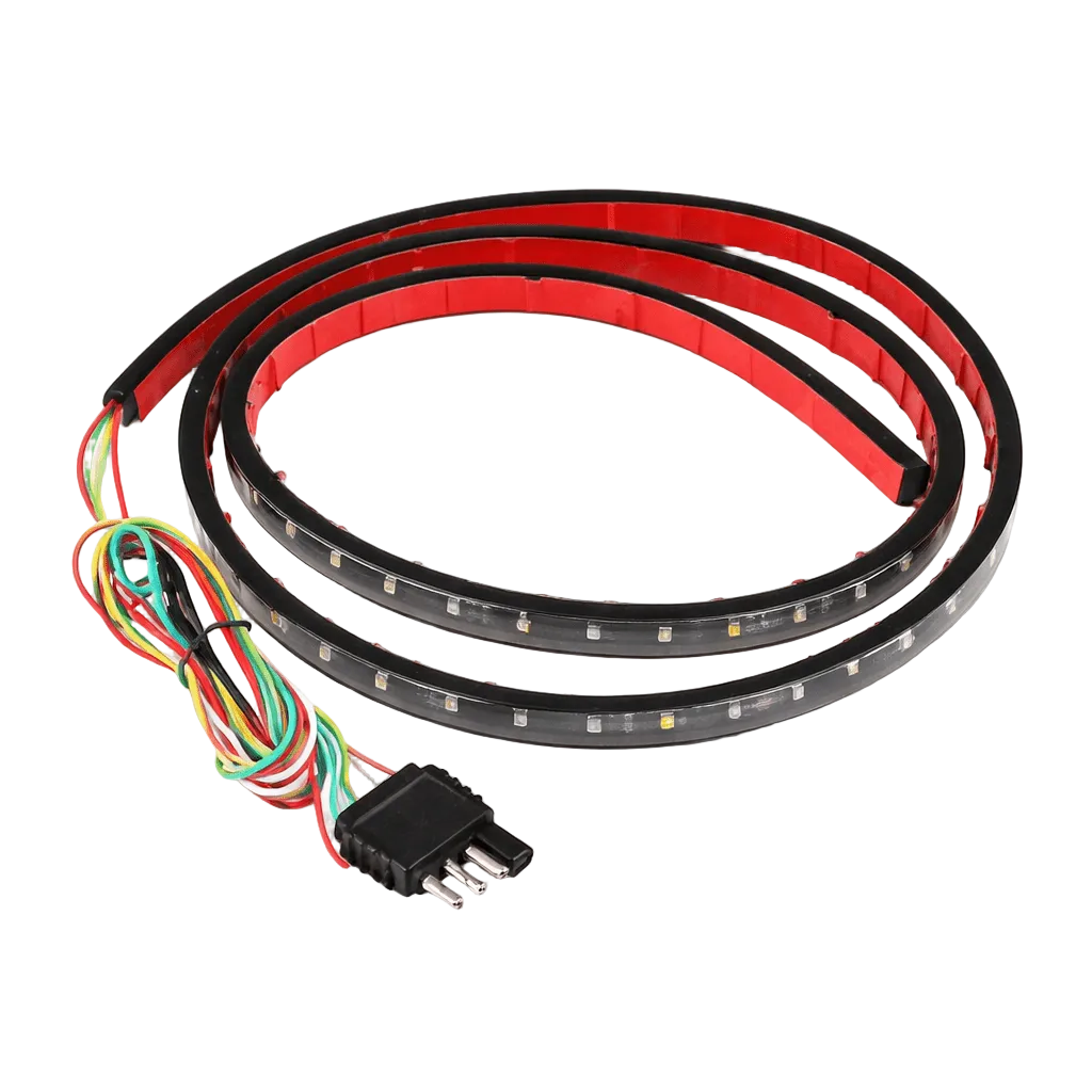 LED tail light strip coil with multi-pin connector