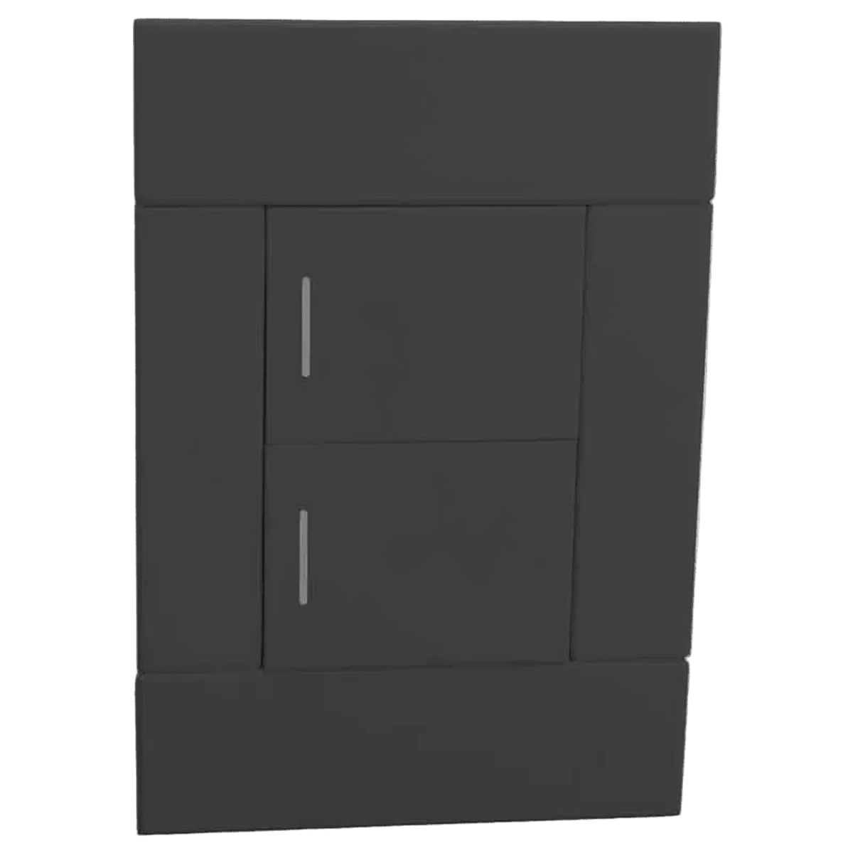 Veti 2 charcoal two-lever 2-way wall switch, transparent background