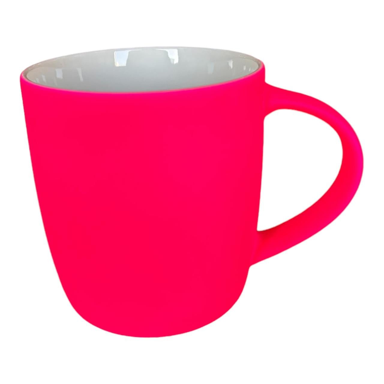 Vibrant Red - Pink Ceramic Mug - Future Decor