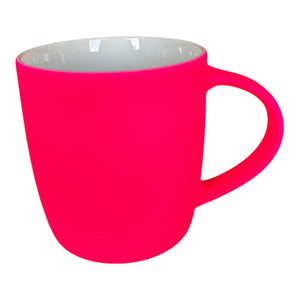 Vibrant Red - Pink Ceramic Mug - Future Decor