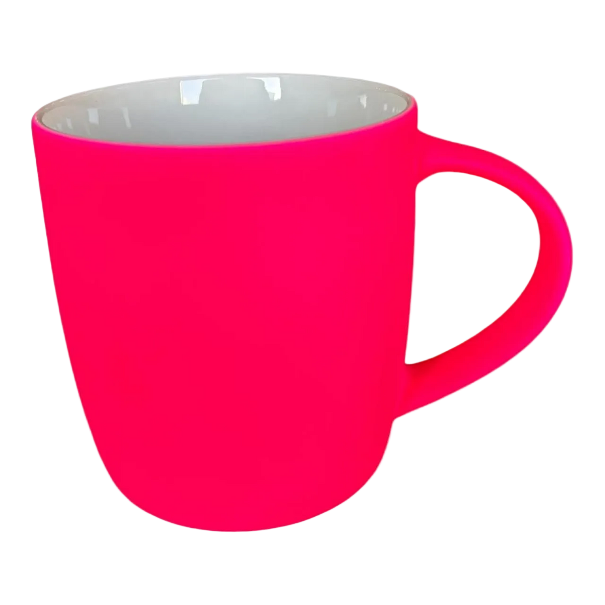 Vibrant Red-Pink Ceramic Mug