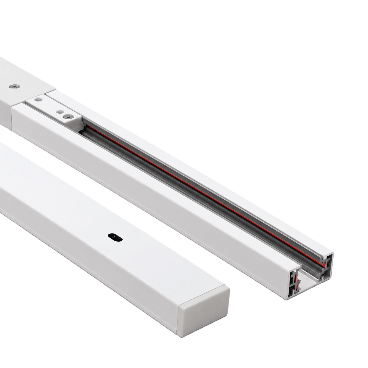 White 2 Meter 3-Wire Track product image on transparent background