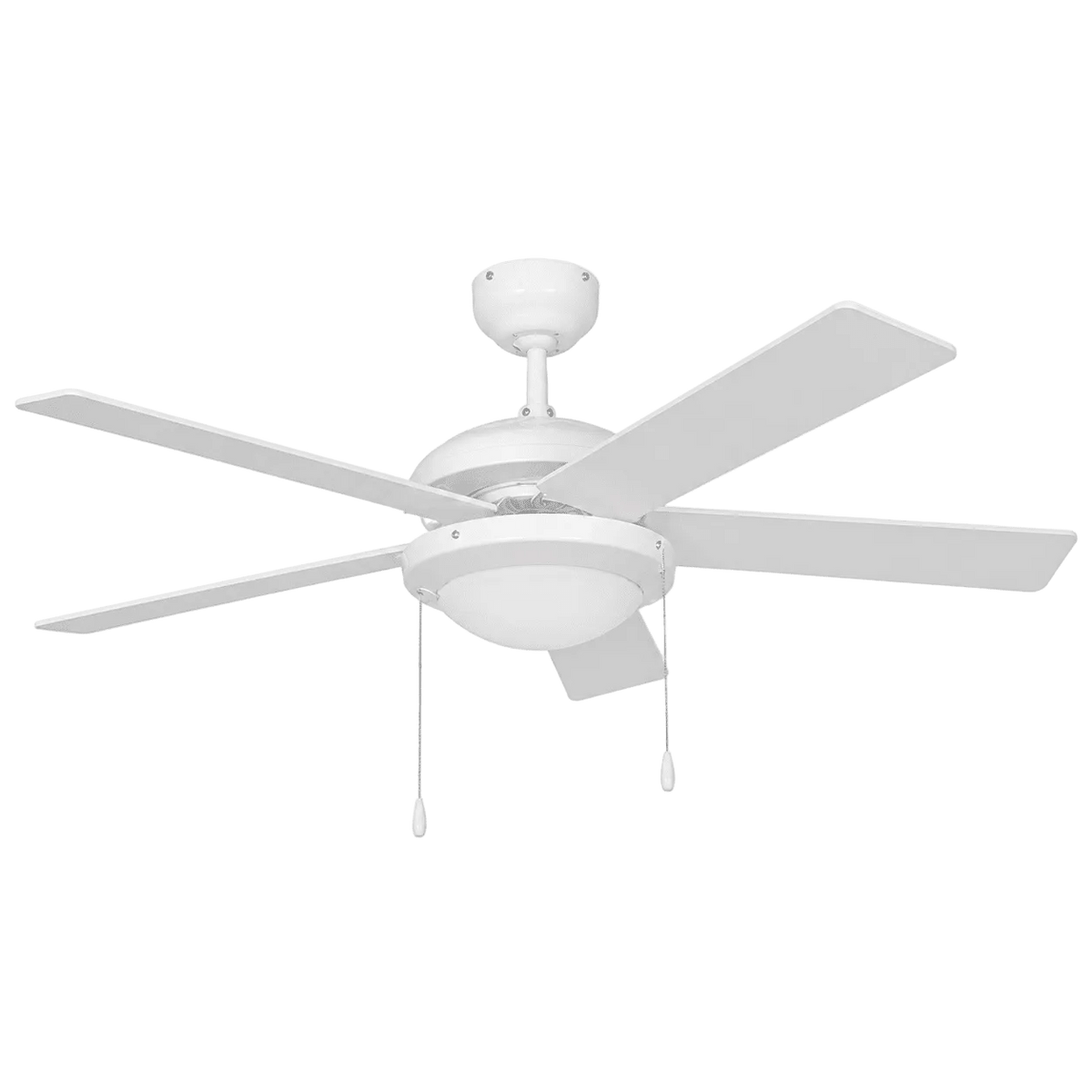 White 5 Blade Ceiling Fan