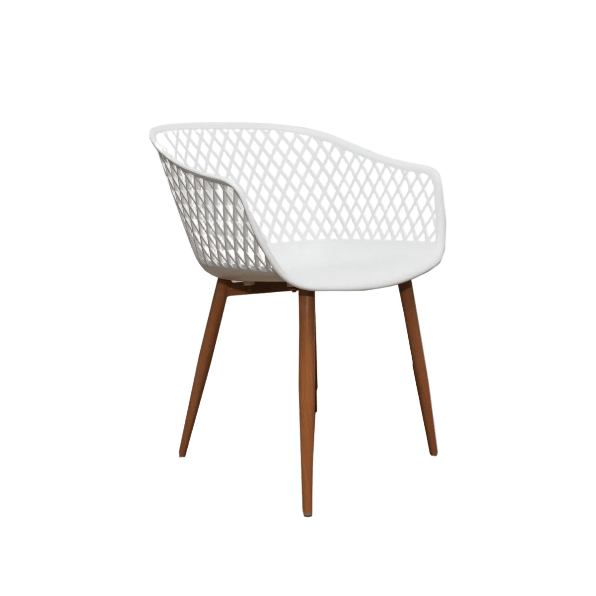 White Diamond Back Chair