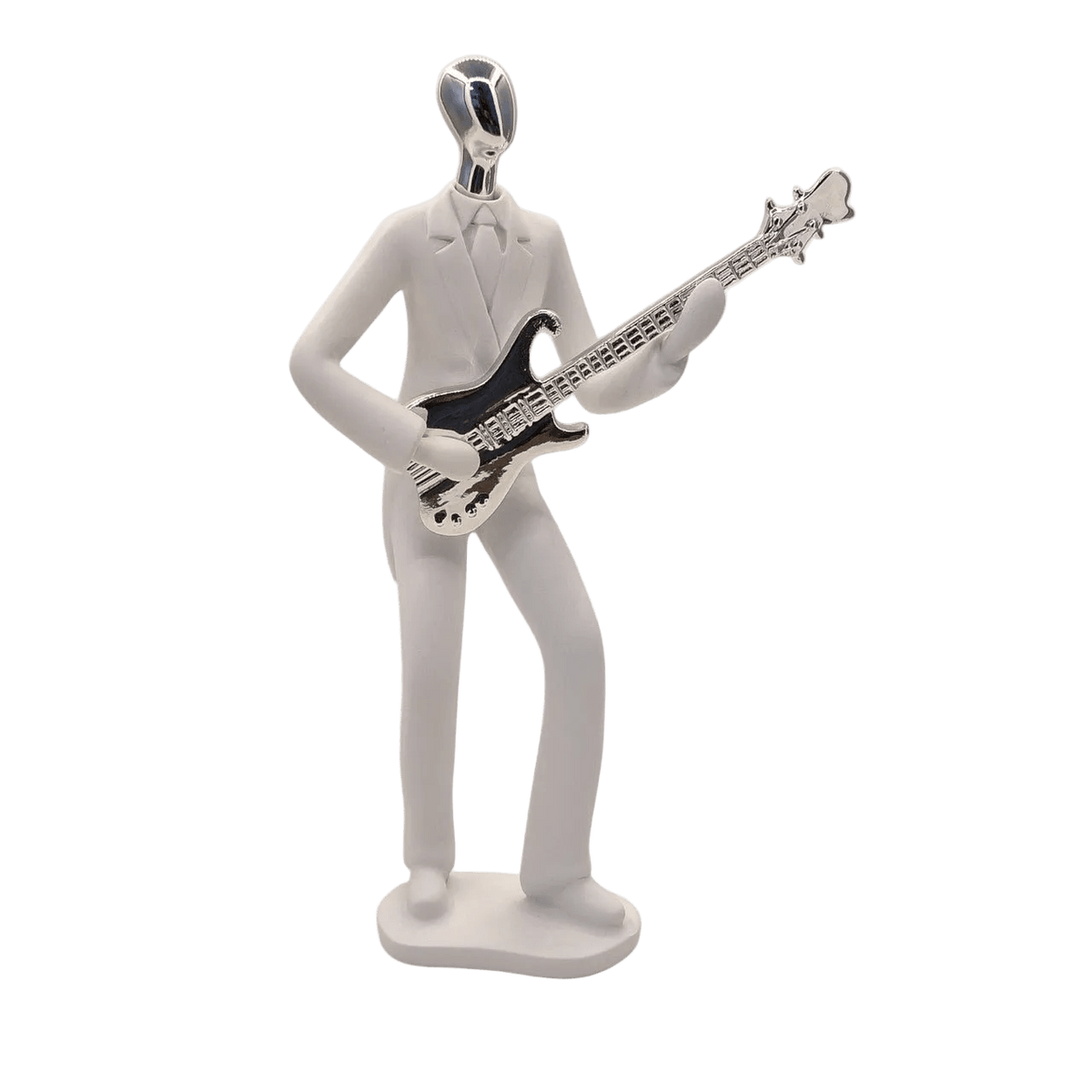 White Guitarist Figurine 27cm