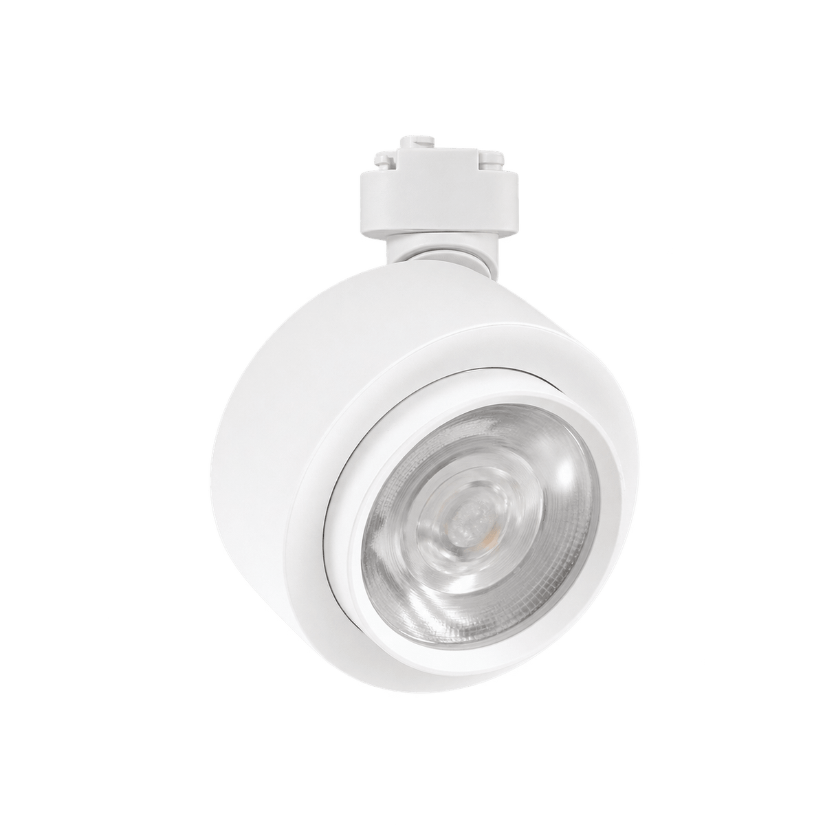 White Harrods 4-Wire LED Track Light Head – 30W, 4000K, transparent background