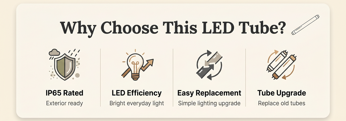 LED Tube - T8 Vapour Proof LED Fittings (excl LED Tubes)