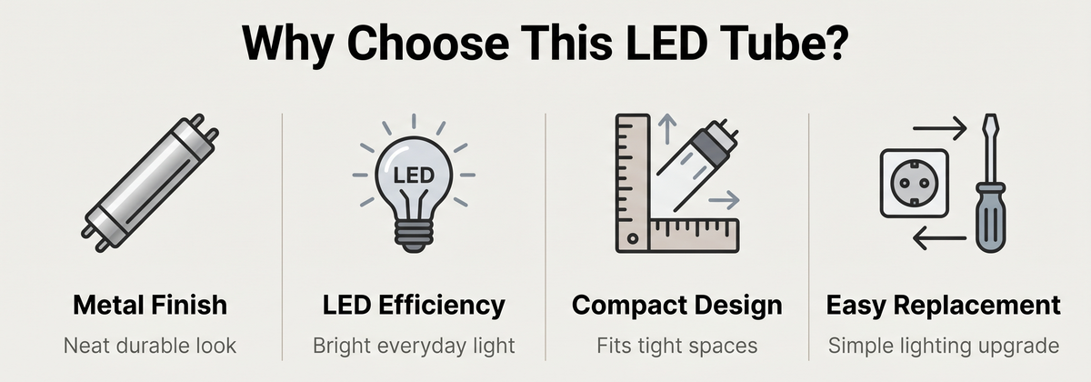 T8 LED Tube - Green / Red / Blue