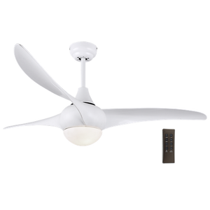 LED Ceiling Fan with Remote - White Steel & Acrylic - Future Light - LED Lights South Africa