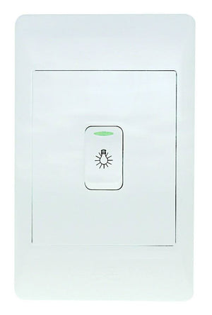 Led Button Facia LED Push Button Face Plate - Modern Design for 220V Systems