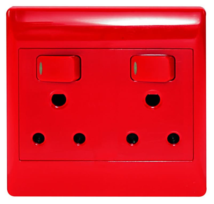 Dedicated Red 2 x 16A Switched Socket | Buy Online & Save!