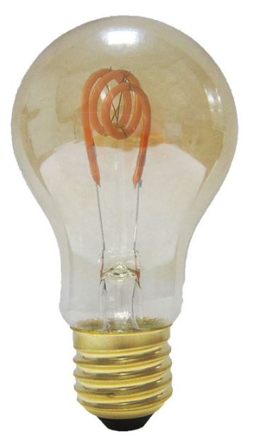 LED Bulb - Amber LED Filament A60 Bulb (Dimmable) - Future Light - LED Lights South Africa
