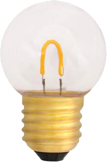 LED Bulb - 2W Amber LED Filament Golf Ball (Dimmable) - Future Light - LED Lights South Africa