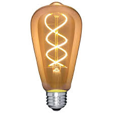 LED Bulb - Amber LED Filament Squirrel Cage ST64 (Dimmable) - Future Light - LED Lights South Africa
