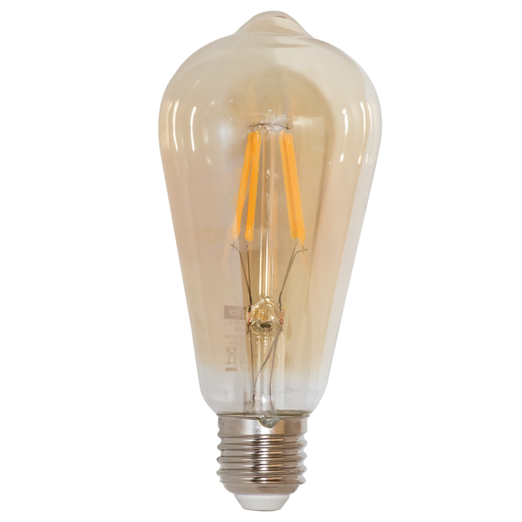LED Bulb - 6W ST64 Warm White Dimmable LED Filament Bulb - Future Light - LED Lights South Africa
