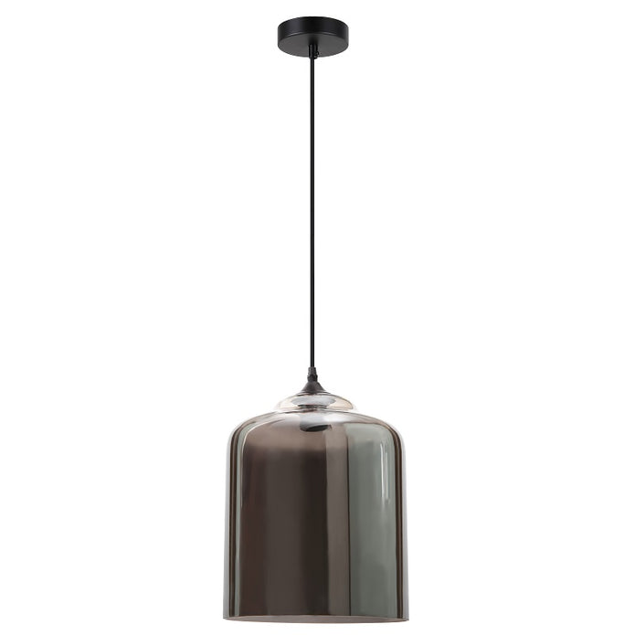 Smoke Grey Bell Jar Glass Pendant - Future Light - LED Lights South Africa