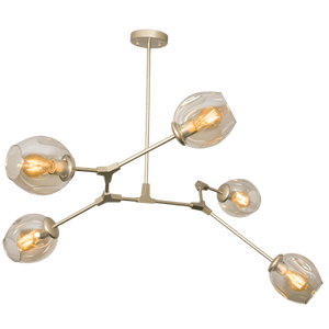 Ratanda 5 Light Gold Pendant - Future Light - LED Lights South Africa