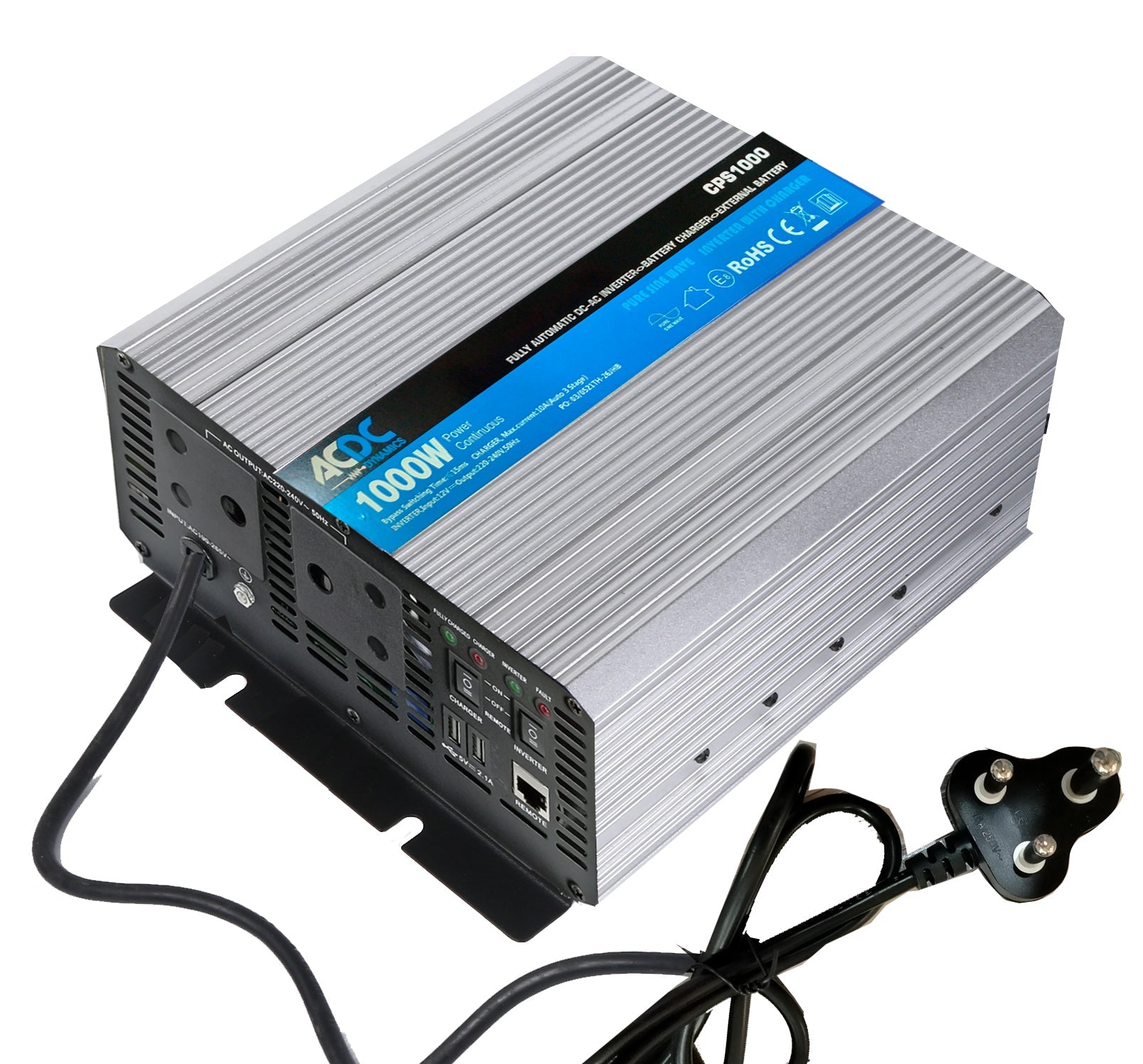 1000W Pure Sine Wave Inverter & Charger - Future Light - LED Lights South Africa