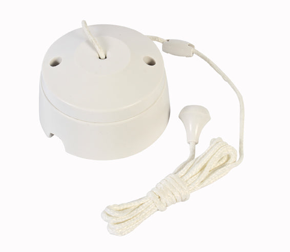 White Ceiling Pull Switch - Future Light - LED Lights South Africa