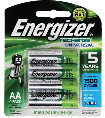 Rechargeable Batteries - AA 4 Pack - Future Light - LED Lights South Africa