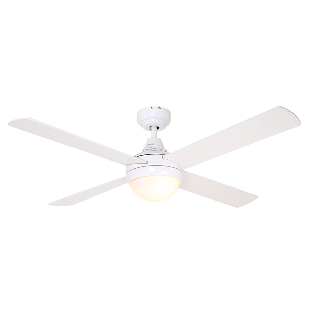 White Twister 4 Blade Ceiling Fan - Future Light - LED Lights South Africa