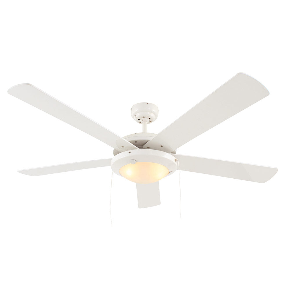 White Comet 5 Blade Ceiling Fan - Future Light - LED Lights South Africa