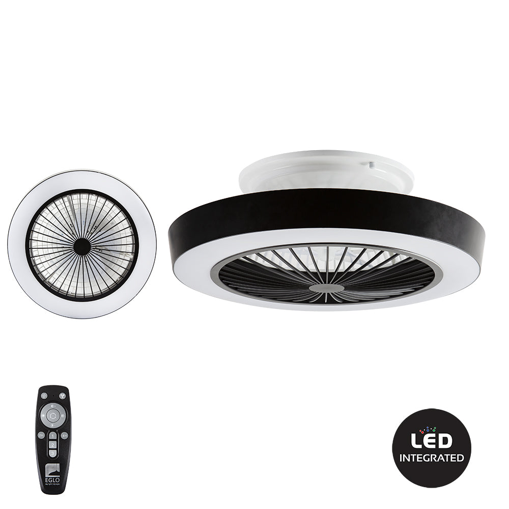 LED Ceiling Fan - Sazan White / Black - Future Light - LED Lights South Africa