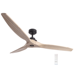 Ceiling Fan - 3 Blade Natural Finish Solid Wood Blades - Future Light - LED Lights South Africa