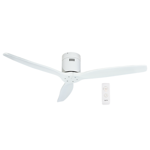 Ceiling Fan - 3 Blade White / Solid Wood Blades - Future Light - LED Lights South Africa