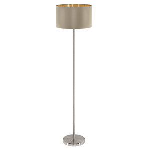 Maserlo Taupe / Gold Floor Lamp - Future Light - LED Lights South Africa
