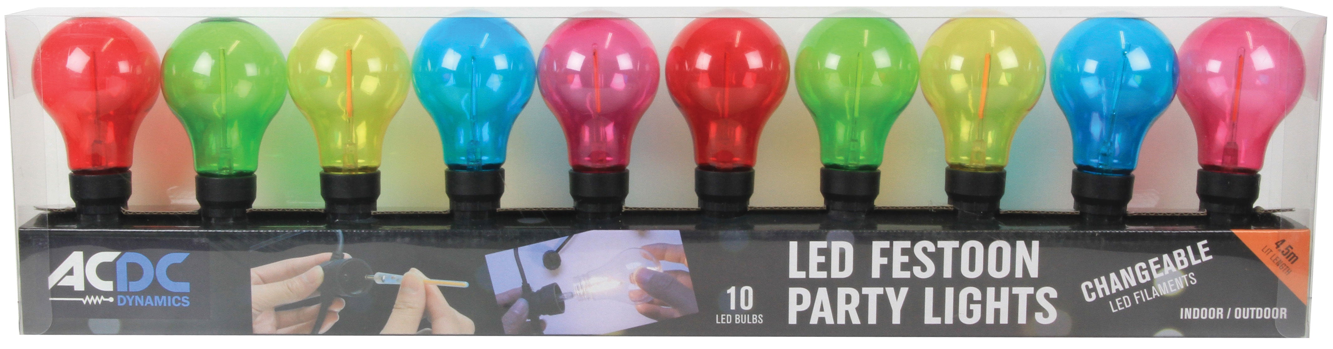 Party Lights - 5 Meter Festoon Light Cable including Bulbs - Future Light - LED Lights South Africa