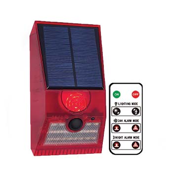 Solar Alarm with LED Light and 129dB Siren - Future Light - LED Lights South Africa