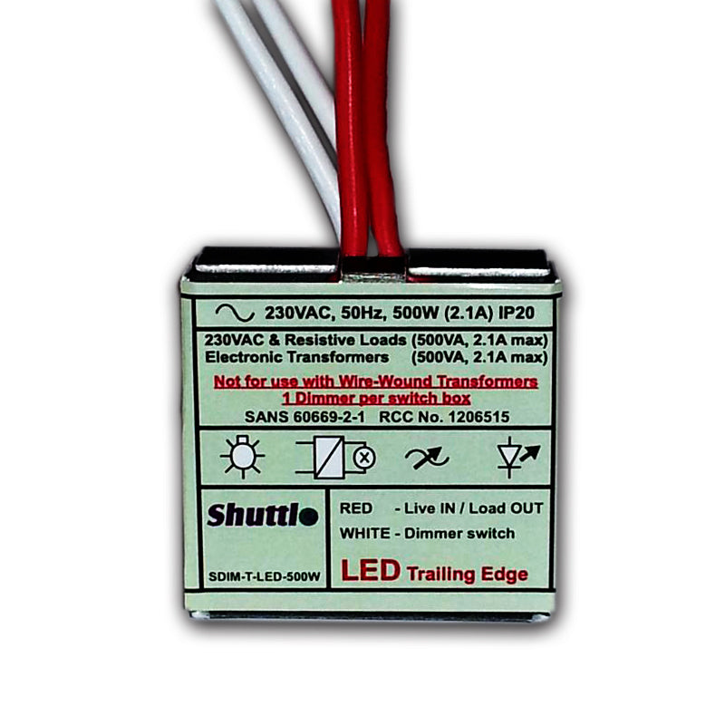 Shuttle LED Dimmer Module - 500W Push Button - Future Light - LED Lights South Africa